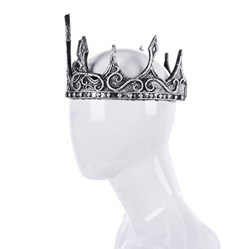 Yilistore Adult Royal King Crown,Ancient Prince Crown for Halloween Cosplay