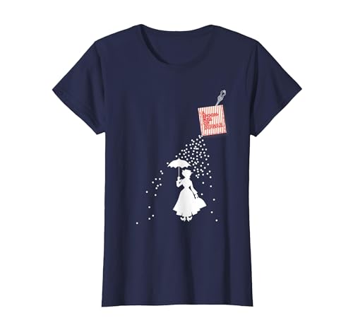 Image of Mary Poppins Spoonfull Pocket T-Shirt, Women, Navy Blue, X-Large
