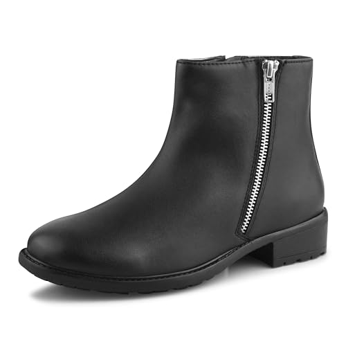 Image of CLOG LONDON Ankle Boots for Women With Side Zipper | Fashionable and Comfortable Boots for Casual and Office Wear