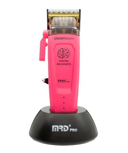 Clipper Pro Smartbrain Tondeuse à Cheveux Homme Professionnelle avec Moteur Brushless, Lame DLC Faper et Corps Métallique, Tondeuse MRD Pro Rechargeable USB-C