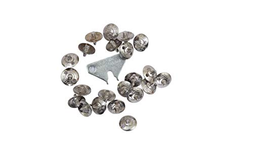 Image of Lauris Cricket Shoe Spare Spikes for Men Boys Full Metal Replaceable Nails pins | Pack of 22 Pieces with Tighter Key Remover Spanner compatiable for Indian Shoes Thread Size 6 mm Metallic