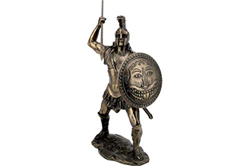 Ancient Greek King Trojan War Hero Ajax (Estatua de bronce fundido en frío 26 cm)