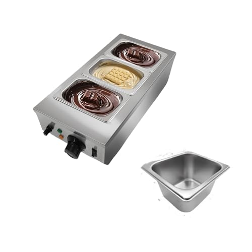 Commercial Food Warmer, 3 Tanks Chocolate Tempering...