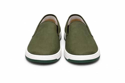 Image of Marswalk Men's Casual Slip-On Shoes, Blue Canvas, Breathable, Lightweight, Rubber Sole