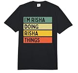 Citazione personalizzata nome con effetto testo usurato come idea regalo personale o abito di coppia abbinato per Risha. Sono disponibili anche molte altre citazioni di nomi personalizzati.
