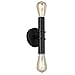 Eglo Lighting Eglo USA 204467A Two Bath Vanity Light from Drucker Collection 5.12 inches, Black