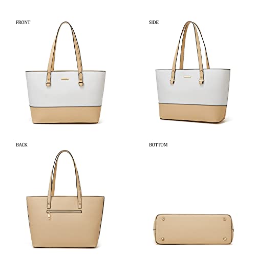 Image of Women Fashion Handbags Wallet Tote Bag Shoulder Bag Top Handle Satchel Purse Set 4pcs