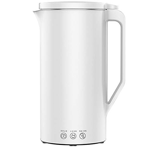 WAYUTO Automatic Soy Milk Maker Soup Maker Stainless Steel Liner Heating Juicer Easy-Clean Superfine Grinding Magnetic Control Cover Soybean Making Machine Foldable for Rice Paste Baby Food 350ml White