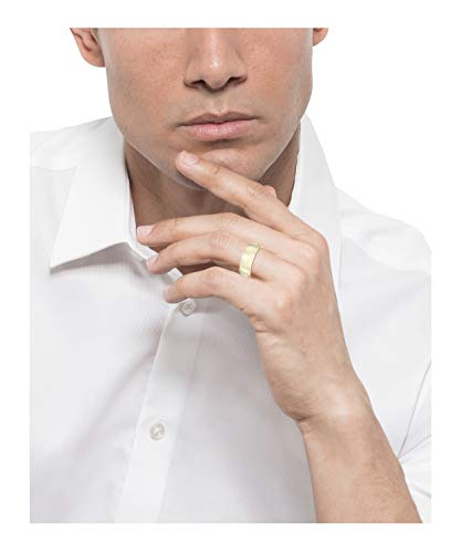 DECADENCE 10K or 14K Yellow & White Gold 6mm Polished Plain Wedding Band, Size3