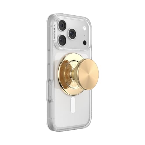 PopSockets Phone Grip for MagSafe Magnetic Holder Phone Stand Spinner - Gold Radial Backspin