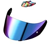 Logto Replacement Motorcycle Helmet Visor Compatible with K1 K3SV K5 K5-S Helmet Accessories (Rainbow)