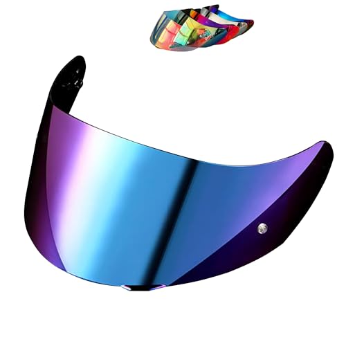 Logto Replacement Motorcycle Helmet Visor Compatible with K1 K3SV K5 K5-S Helmet Accessories (Rainbow)
