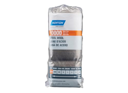 Lana de acero 0000 Norton 07660768112 para eliminar manchas de agua en vidrios oscuros