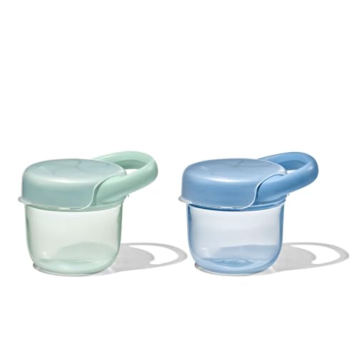 Image of OXO Tot Snack Cup with Lid – 2 Pack, Opal and Dusk