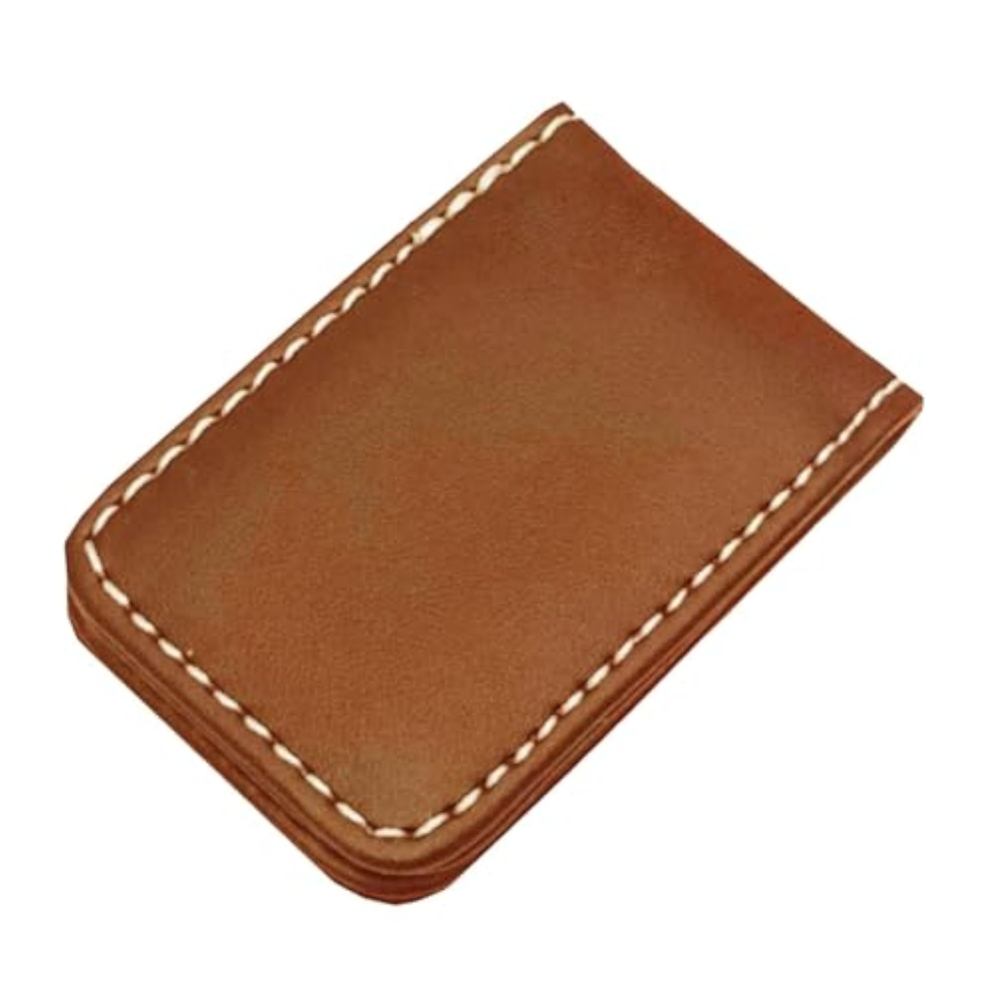 Magnetic Clip Dollar Clamp Card Holder, Brown