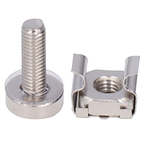 Kit de porca gaiola M5 níquel M5x20 parafuso gaiola furo quadrado universal 50 kit de montagem em ra