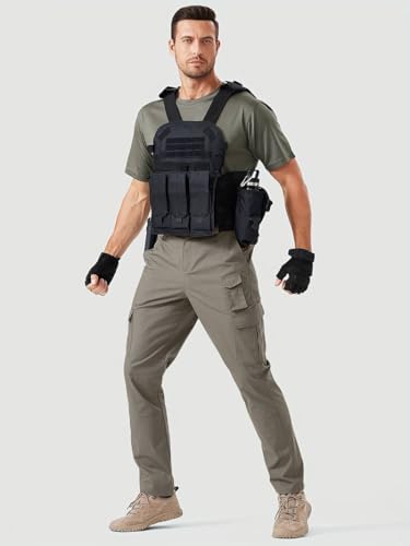 Image of TOPLOT Men's Casual Cargo Pant | Multi-Pocket Utility Design | Comfortable Fit Wear | Durable Construction | Functional Style Look | Easy Movement | Perfect for Casual, Outdoor & Travel (5227)