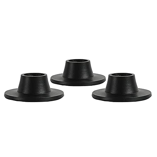 Ardour Pack of 3 Black Small Taper Candle Holders,Candlestick Holder Centerpieces for Home Decoration/Wedding/Anniversary/Party/Housewarming Gifts