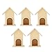 Wooden Bird House for Outdoor Hanging,Wooden Birdhouse Unique DIY Bird Feeder Cage Craft Ornament Garden Patio Decoration