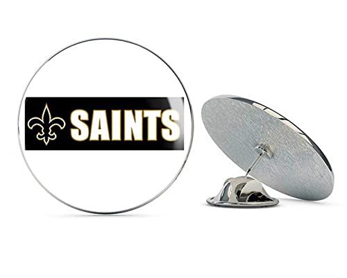 Saints (Love Fleur de lis New Orleans who dat) Metal 0.75" Lapel Hat Pin Tie Tack Pinback2