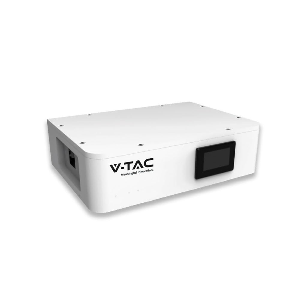 Batteria di Accumulo Impilabile 5.12kWh LiFePO4 per Inverter Fotovoltaici Alta Tensione CEI 0-21 51.2V 100Ah Garanzia 10 Anni IP65