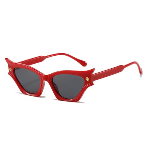 Lunettes de soleil cat eye pour femme et homme look steampunk vintage avec protection UV400