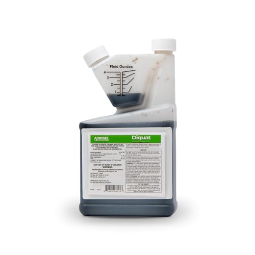 Agrisel Diquat Weed Killer Fast-Acting Formula for Aquatic and Landscape Weeds Safe on Ornamentals Visible Results in 1-2 Days Pet Safe 32 Ounces