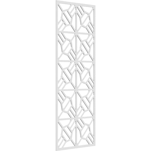 Image of 29 3 /8 inchW x 74 3 /8 inchH x 3 /8 inchT Auburn Decorative Fretwork Wall Panels in Architectural Grade PVC