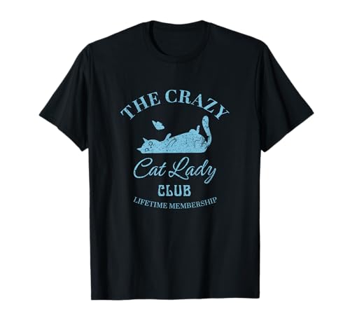 The Crazy Cat Lady Club Distressed T-Shirt