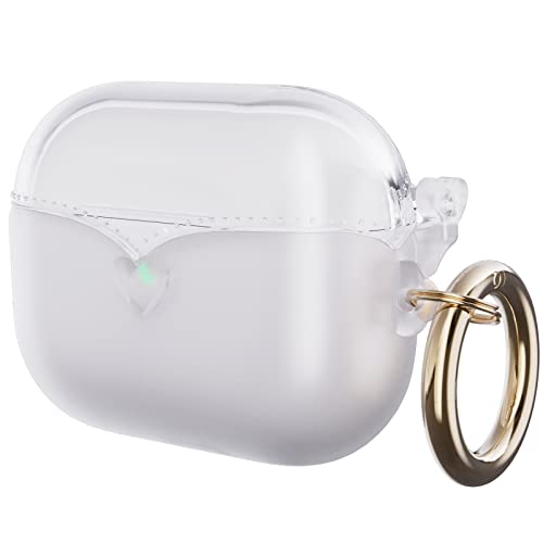 Teyomi Transparente Coque pour AirPods Pro 2, Souple en TPU Etui Airpods Pro 2, Protection Airpods Pro 2eme Generation avec Porte-clés, Housse pour Apple AirPods Pro 2 Étui de Chargement Cover