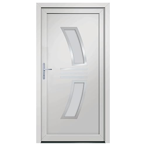 Vidaxl Porta Ingresso Bianca 98X208 Cm In Pvc, Porta, Porta Di Ingresso, Porta D'ingresso In Pvc, Porta Entrata, Porta In Pvc, Porte, Porte In Pvc