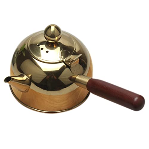 Lista de Teteras para fogón . 49 MUYRJLZX Teteras para fogón Tetera portátil, Tetera de Acero Inoxidable de 500ml, Tetera de inducción única para Exteriores, para Estufas de Gas e inducción Eficiente