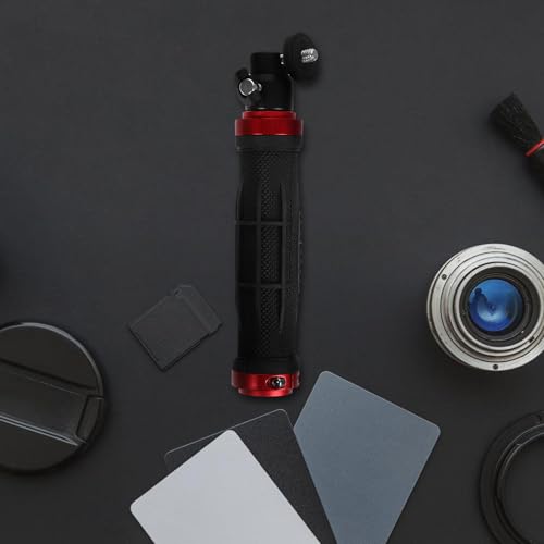 Image of GANAZONO Versatile Screw, for Indoor and Outdoor for 1 /4inch Suitable and Video Camera Stabilizer Handle Grip with Comfortable Silicone Sturdy Aluminium Alloy Material Use Equipment