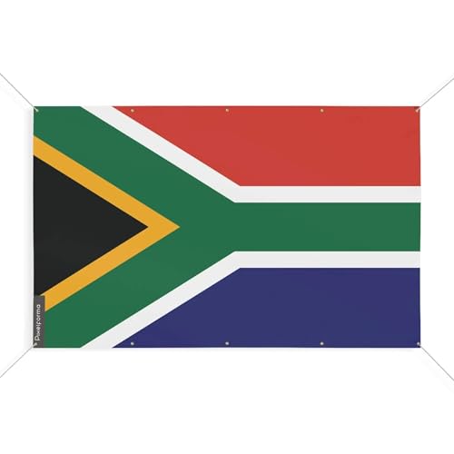 Drapeau Afrique du Sud pavillon 100 x 150 cm avec dix oeillets d'attache