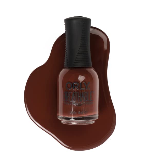 ORLY Nail Polish 'Double Espresso' | Chestnut Brown Creme Nail Lacquer from FLAWLESS ORLY Breathable Collection | 0.6 fl oz