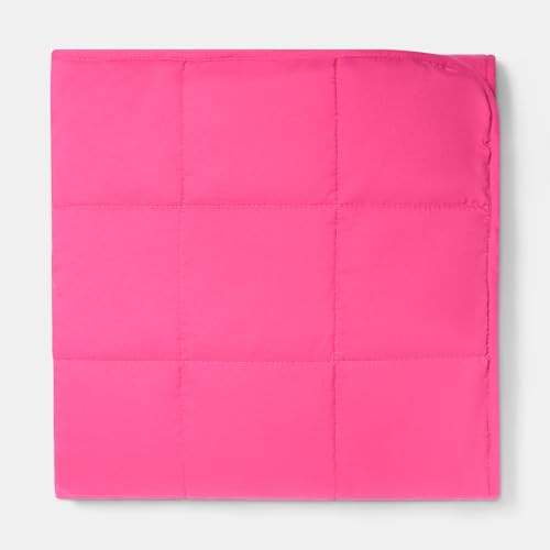 Brentfords Weighted Blanket 8kg, Super Soft Weighted Blanket Adult Therapy Sensory Autism Insomnia Stress Anxiety Relief for Adults - 150x200cm, Hot Pink (Disclaimer: Only suitable for age 3+years)