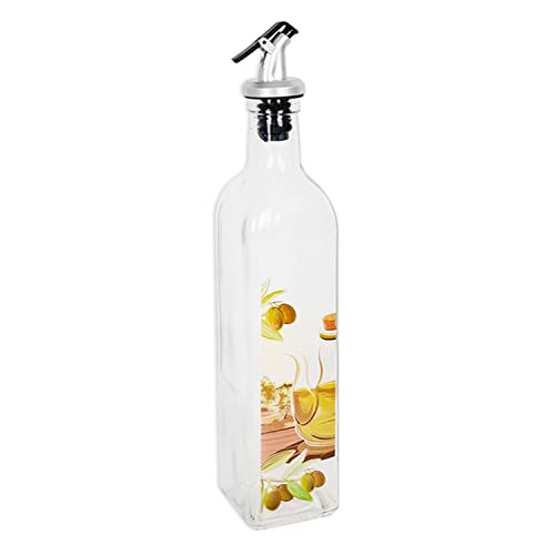 Bouteille huile olive bec verseur verre design 500 ml bouchon antigoutte antifuite antisalissures huilier bouteille huile olive distributeur huile bouteille huile et vinaigre ac Cover