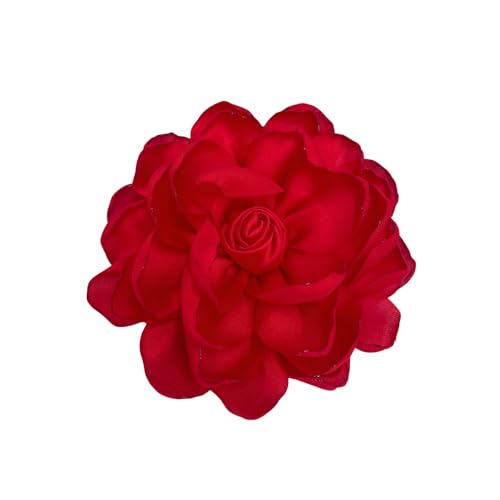 Dainty Fabric Rose Flower Large Brooch Lapel Pins Flower Brooches