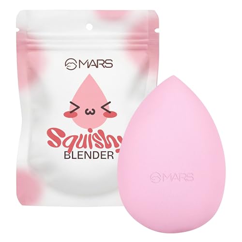 Image of MARS Squishy Makeup Blender | Seamless Natural Finish | Minimal Product Absorption | Soft Latex-Free | Uses for Foundation, Concealer, Contour & Powder