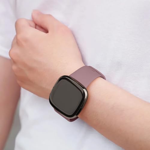 Image of Meliya Soft Strap for Fitbit Versa 4 / Versa 3 / Sense 2 / Sense(Watch Not Included), Flexible Premium Elastomer TPU Adjustable Watch Straps, Sport Replacement Band for Women Men