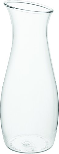 Image of Carlisle Plastic Carafe, 1.5 L, Water, Juice and Wine, Clear, 12-Pack