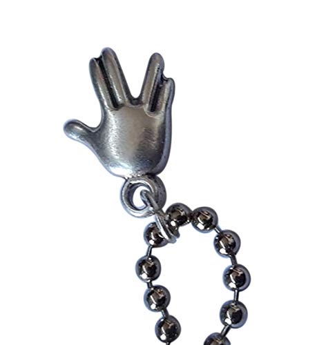 Eurofusioni Emoji llavero mano saludo vulcano Spock Star Trek.