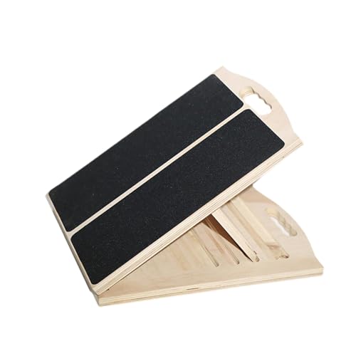 Tabla inclinada de madera ajustable para estiramiento de pantorrillas miniatura 1
