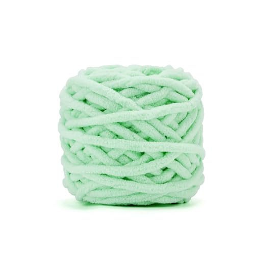 Image of INNDUN Blanket Yarn 100g /3.5oz - Green Chenille Yarn 6 Super Bulky - 72 Yards - Knitting, Crocheting & Crafts Chunky Yarn