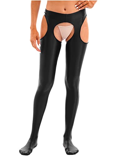 Image of CHICTRY Women's Tights Control Top Pantyhose Toe Garter Belt Hollow Out Stockings Panties
