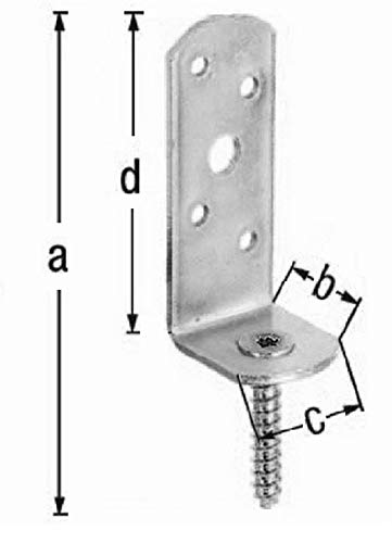 Flechtzaunhalter lang, Edelstahl, 20er-Pack – Bild 3