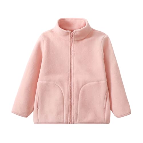 Toddler Fleece Jacket Boys Girls Full-Zip Lightweight Coat Kids Fall Winter Warm Outerwear with Pockets 1-15 Years2