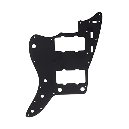 Musiclily Pro 13 Trous 65 60s Pickguard Vintage Plaque de Protection pour Fender américain Jazzmaster, 3plis Noir - Les Beatles, Paul McCartney, John Lennon, RIngo Starr, George Harrison Musiclily Pro 13 Trous 65 60s Pickguard Vintage Plaque de Protection pour Fender américain Jazzmaster, 3plis Noir – Image 4