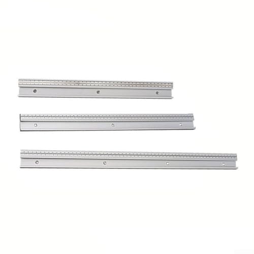 Logra fácilmente cortes de precisión con la aleación de aluminio construida, pista de inglete (60 cm)