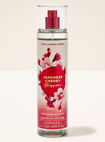 Image of Bath & Body Works Japanese Cherry Blossom Fine Fragrance Mist | 236 ml / 8 fl oz | Fragrance - Botanicals & Blooms | Gender - Women (New Packaging)